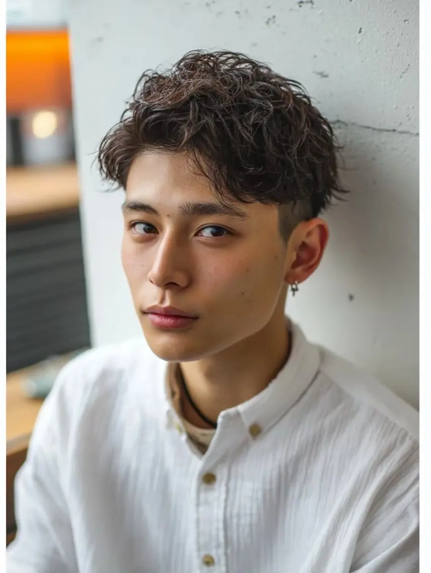パーマ メンズ メンズパーマ 小澤 俊輔のヘアスタイル