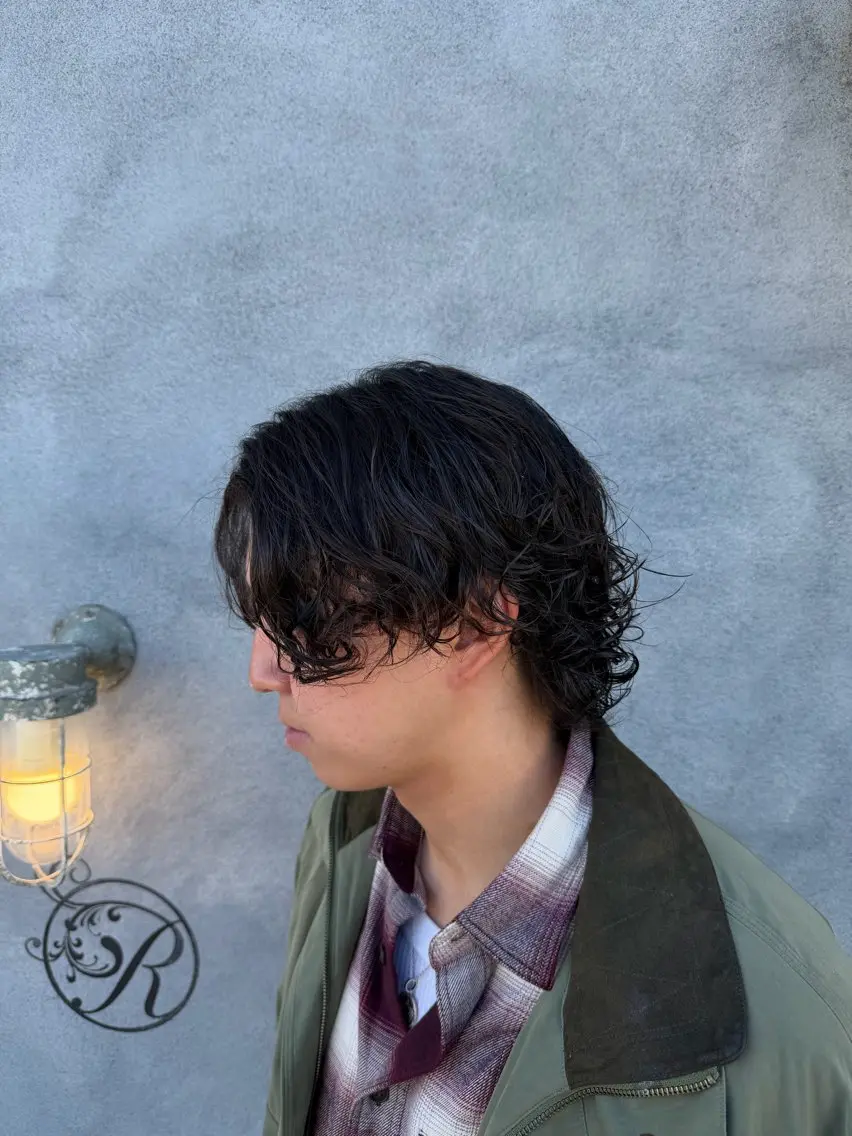 メンズ メンズパーマ カット パーマ メンズ指名多数 ✂︎松本明日翔のヘアスタイル