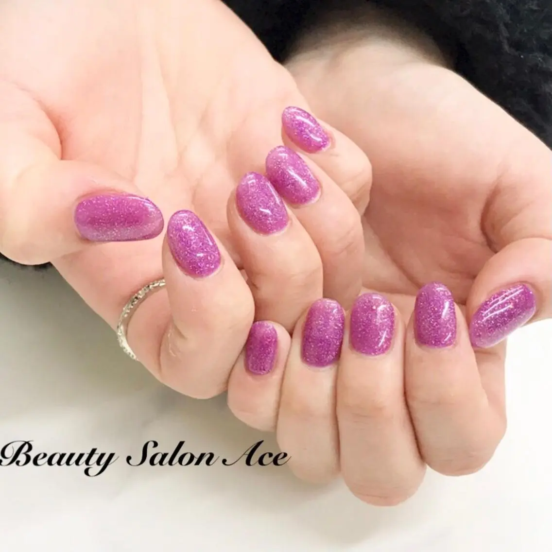 ネイル ラメ(グリッター) メンズネイル ワンカラーネイル 池袋フィルイン Ace♡Nailのネイルデザイン