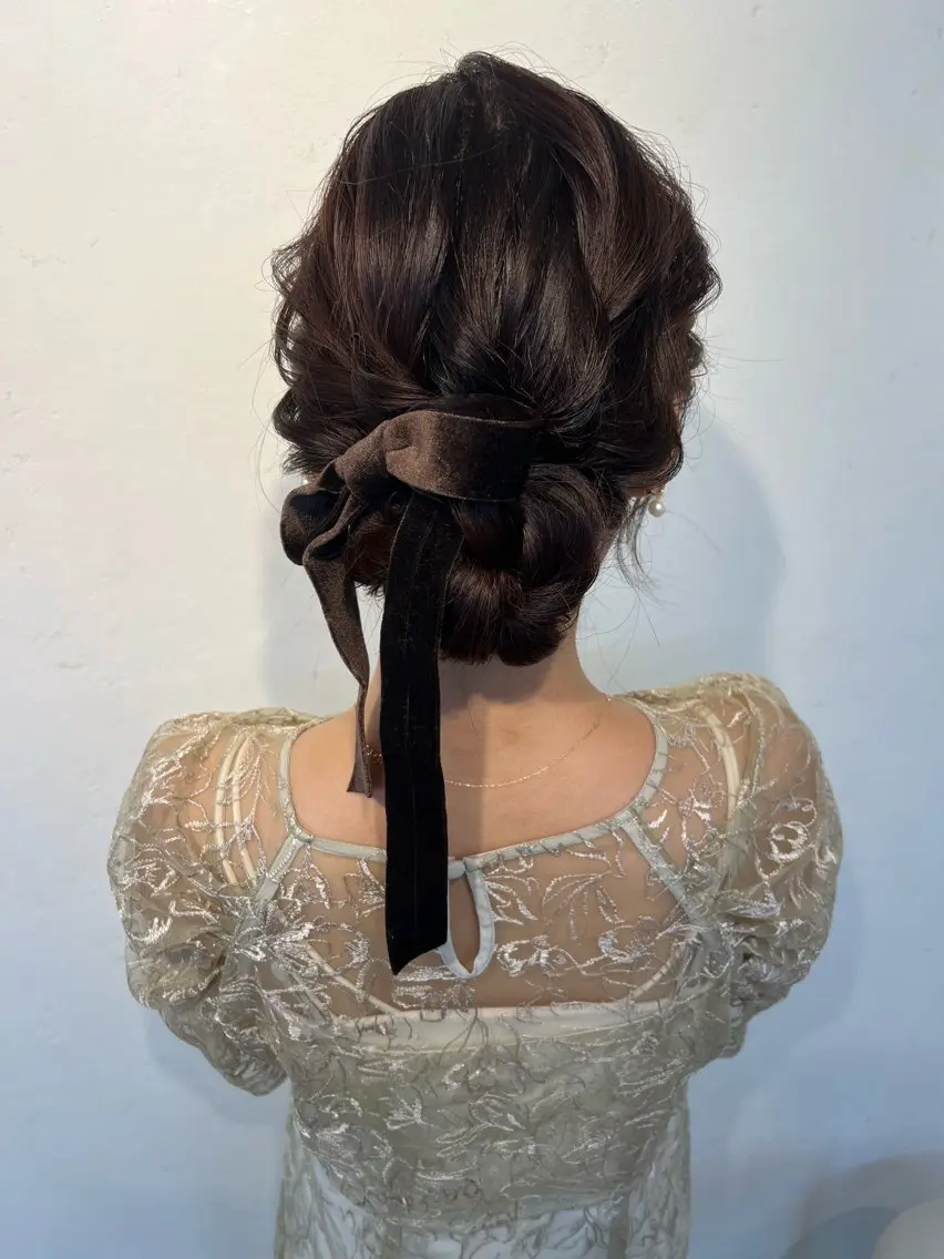 ヘアアレンジ ヘアセット 大人可愛いヘアメイク 💋🧚♀️しずかのヘアスタイル