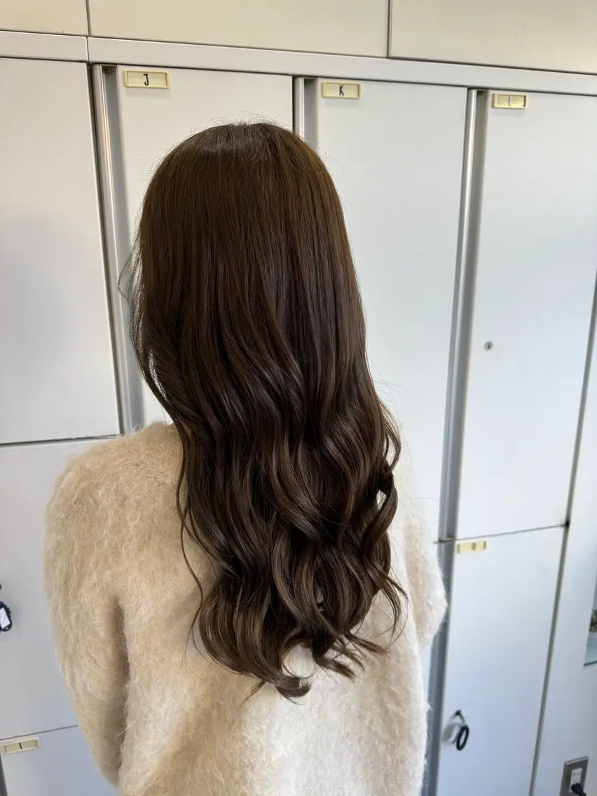 ロング カラー ブリーチなしwカラー /艶カラー/oukaのヘアスタイル