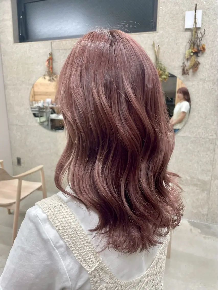 セミロング ヘアカラー トリートメント SiLO Yukinaのヘアスタイル