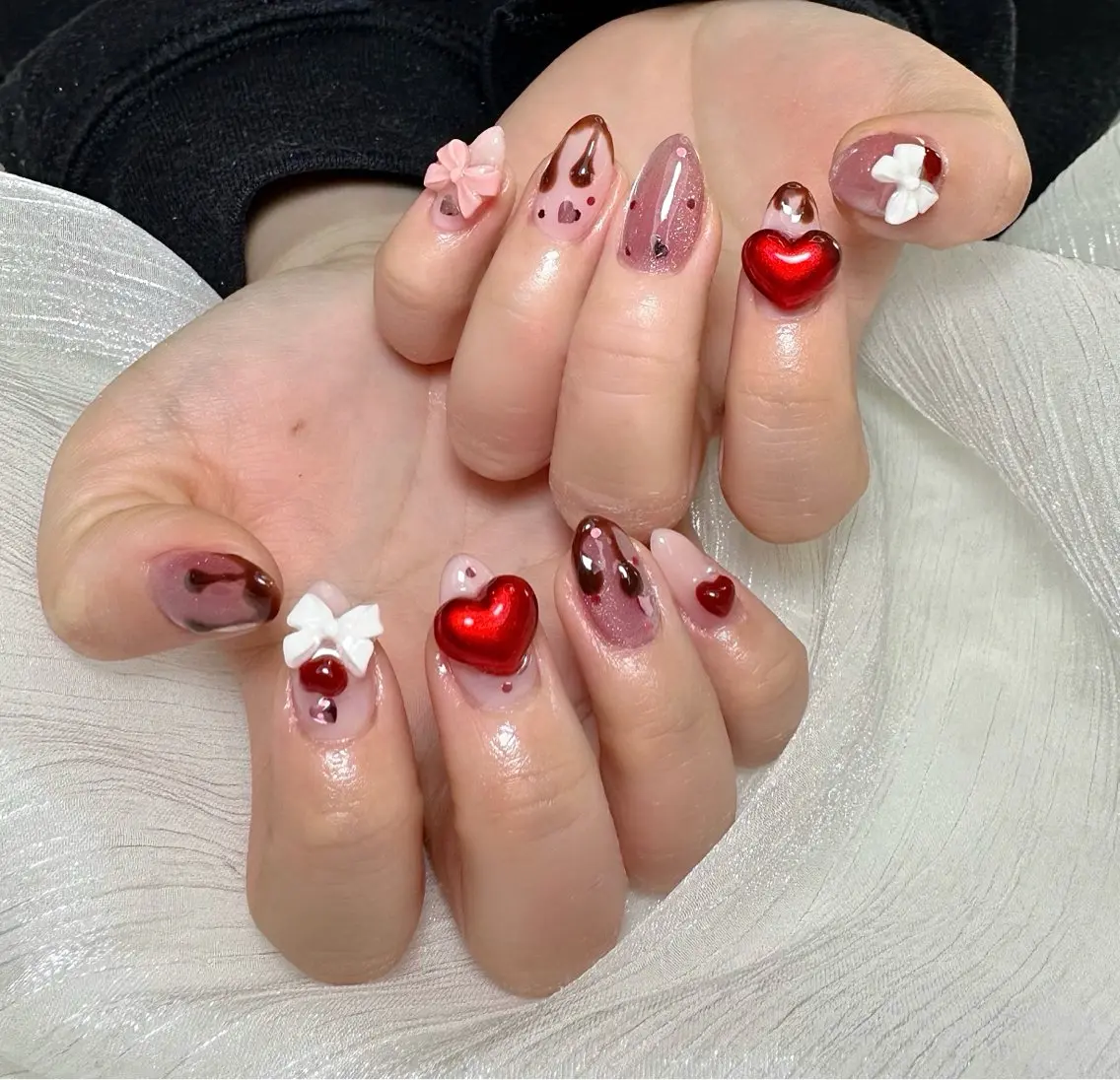 ネイル クリアネイル 長さ出し フットネイル フレンチネイル ジェルネイル ハンドネイル Yuka Nail Salonのネイルデザイン