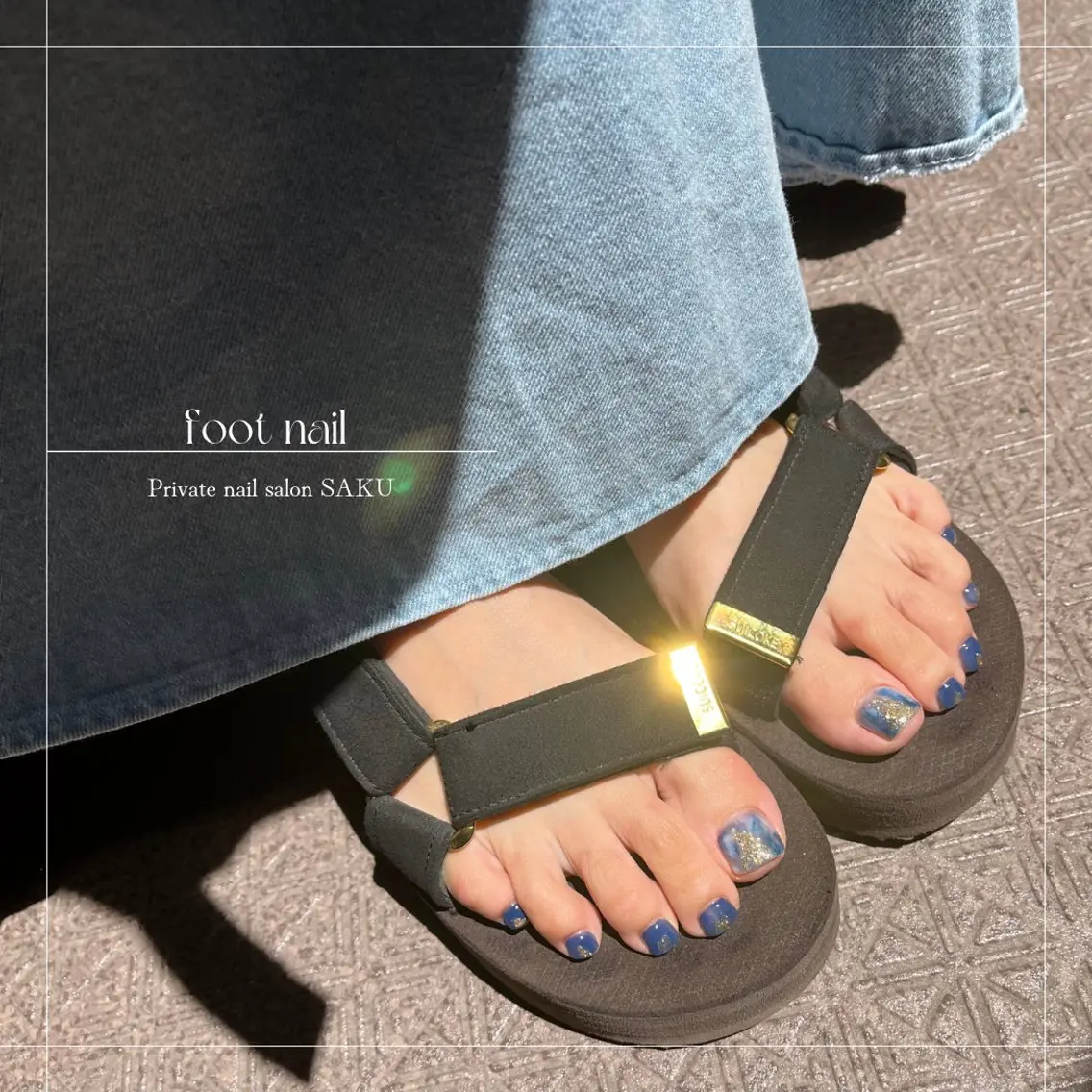 ネイル フットネイル SAKU nail 作島茜のネイルデザイン
