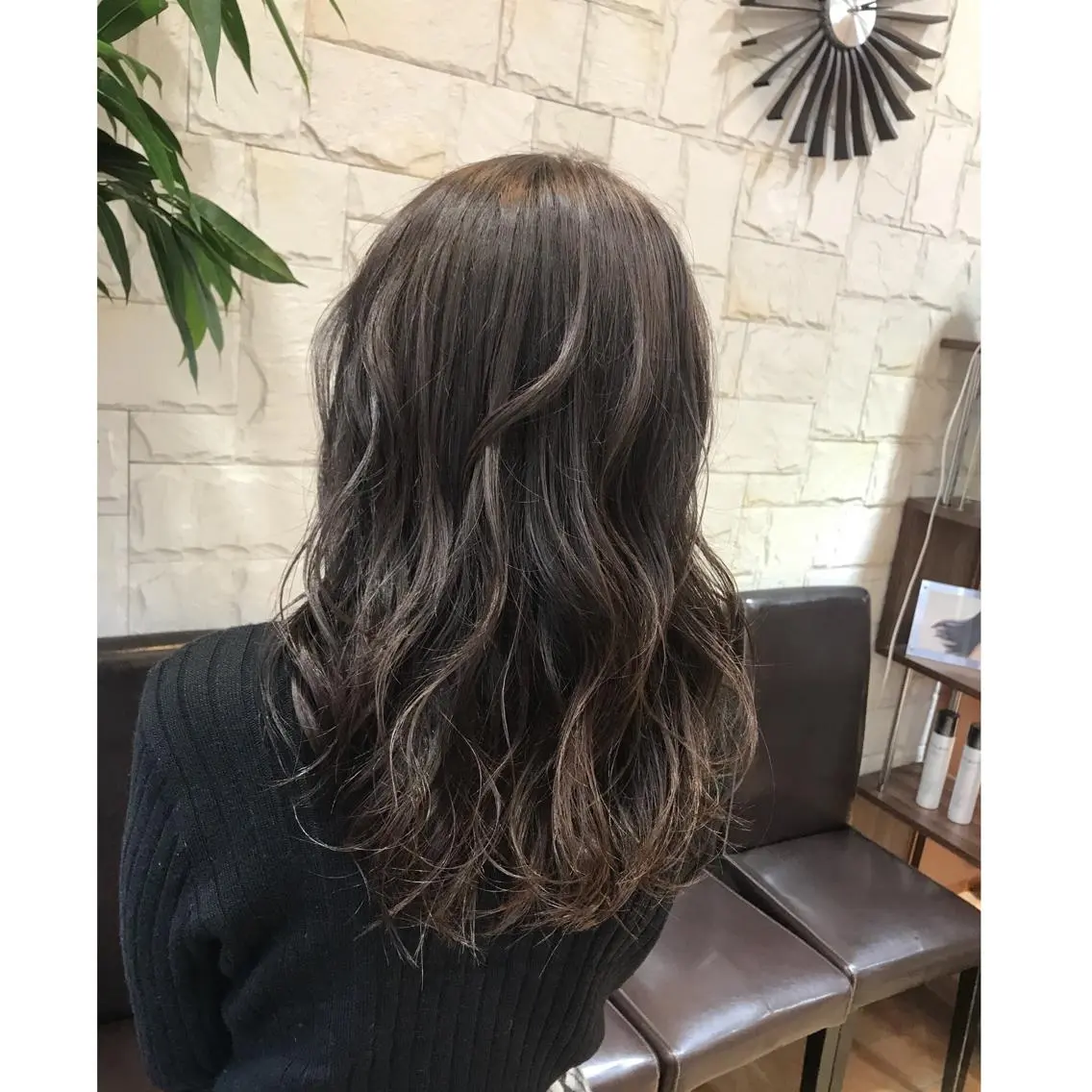 ミディアム カラー 髪質改善 艶髪🔵フセナオヤのヘアスタイル