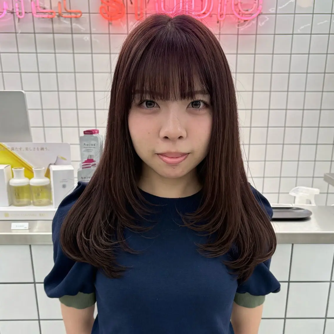 ロング カラー ブラウンカラー 矢場町/8時-22時 JILLSTUDIOのヘアスタイル