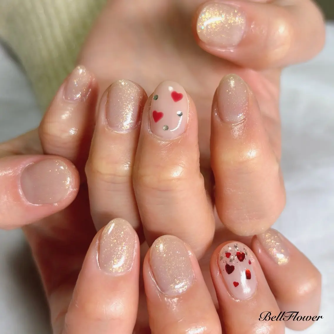 ネイル ハンドネイル Bell Flowerのネイルデザイン