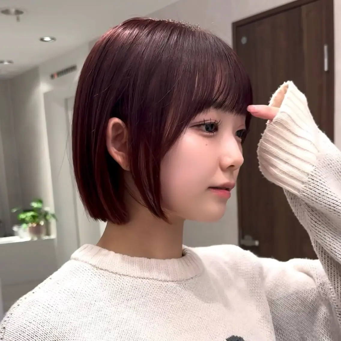 ショート カラー 🪞ボブ特化/顔 まわり🧸mai🎀のヘアスタイル
