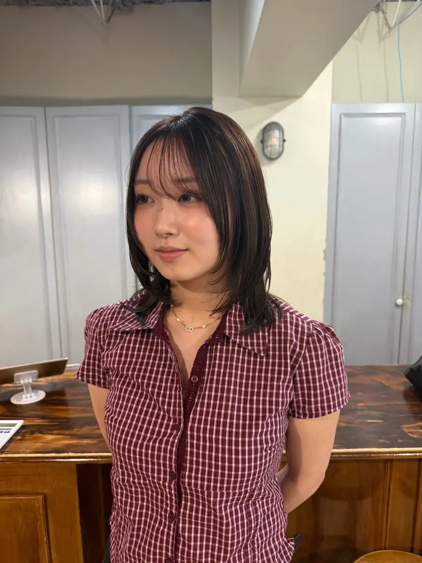 ミディアム カラー カット ヘアカラー 🤩噂のMr.髪ポジ ティブ®️yu🤩のヘアスタイル