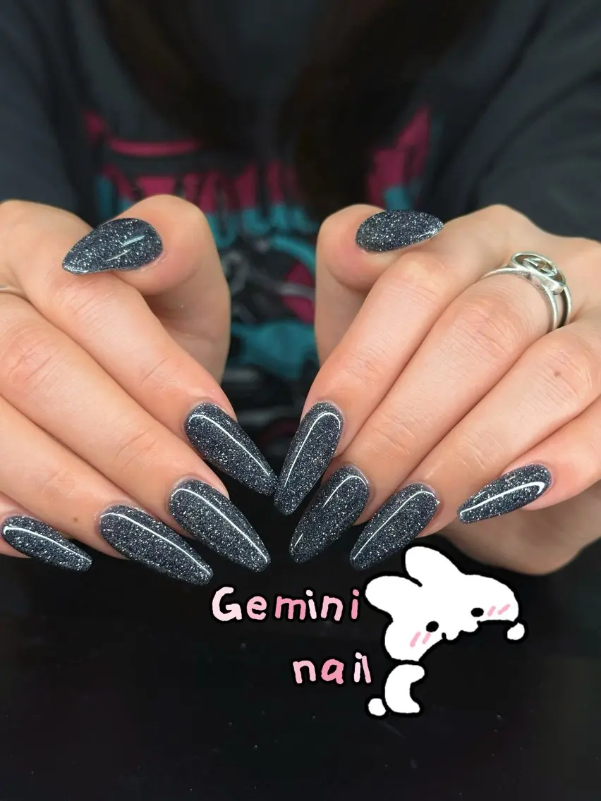 ネイル フラッシュネイル マグネットネイル ワンカラーネイル ネイルチップ Gemini nail.Yukiのネイルデザイン