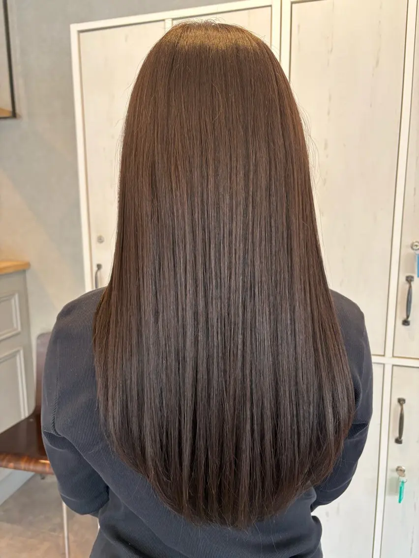 ロング ヘアカラー 荒木 帆香のヘアスタイル