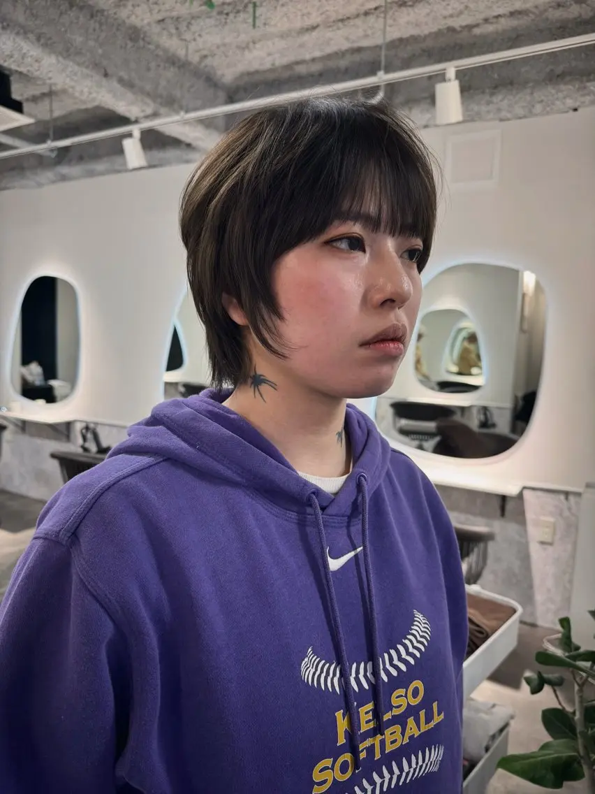 ショート カット トリートメント 新宿/髪質改善/ レイヤー/サカキのヘアスタイル