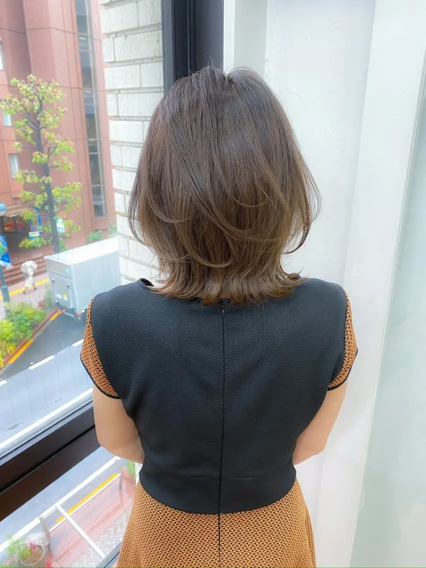ミディアム うちま ちひろのヘアスタイル