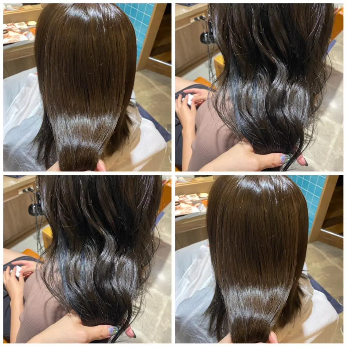 カラー ブルーカラー 🩵盛れる顔周りヘア EMI🩵のヘアスタイル