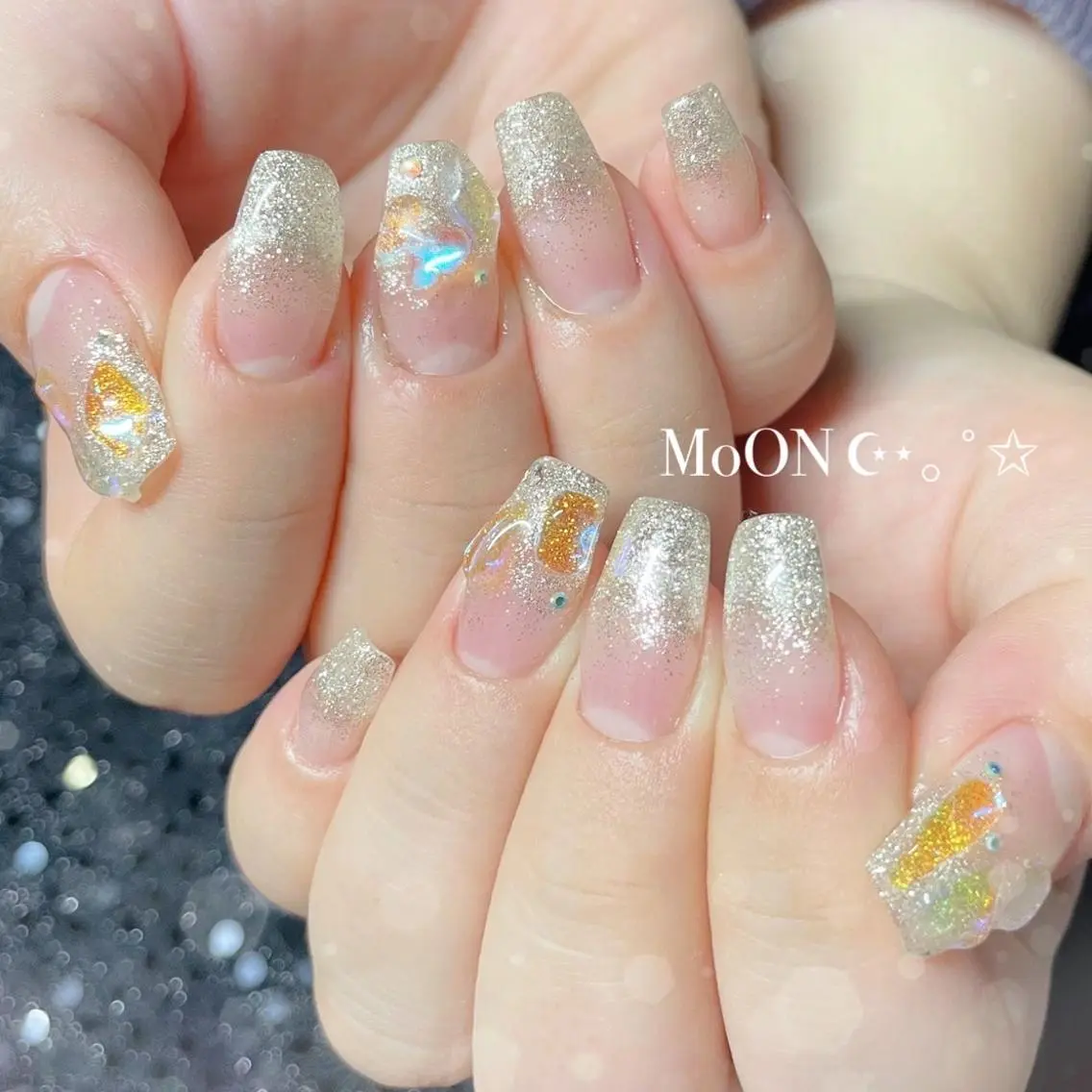 ネイル ハンドネイル ハンドケア MoON...❤︎ MeGuのネイルデザイン