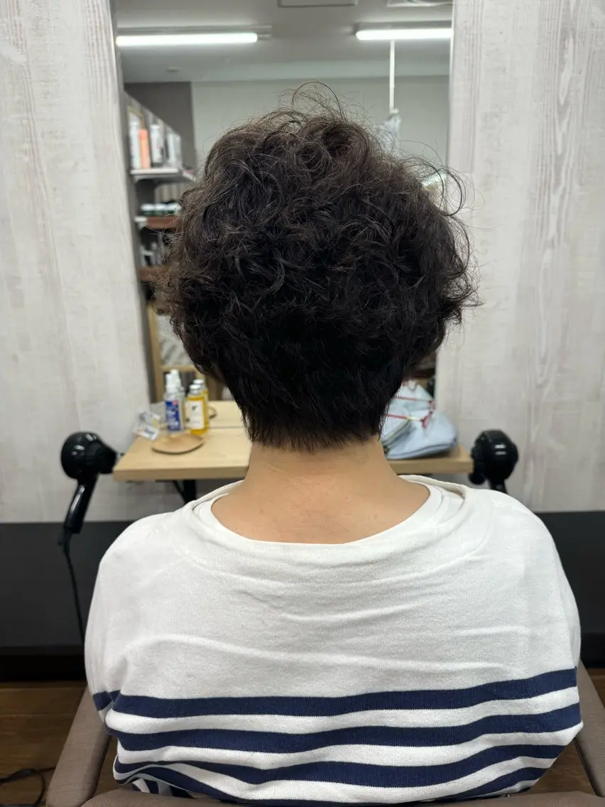 ショート パーマ カット パーマ TELA HAIR 幕張本郷店　千尋のヘアスタイル