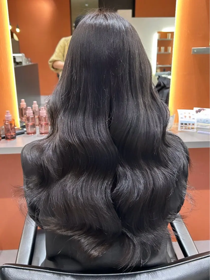 ロング カット ヘアカラー トリートメント 💗爆美女製造機💗 ハイトーン-髪質改善のヘアスタイル