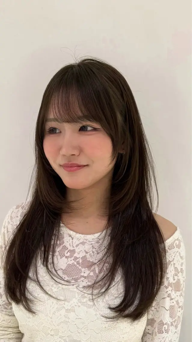 ロング カラー ブラウンカラー 原宿美容師 Sanaのヘアスタイル