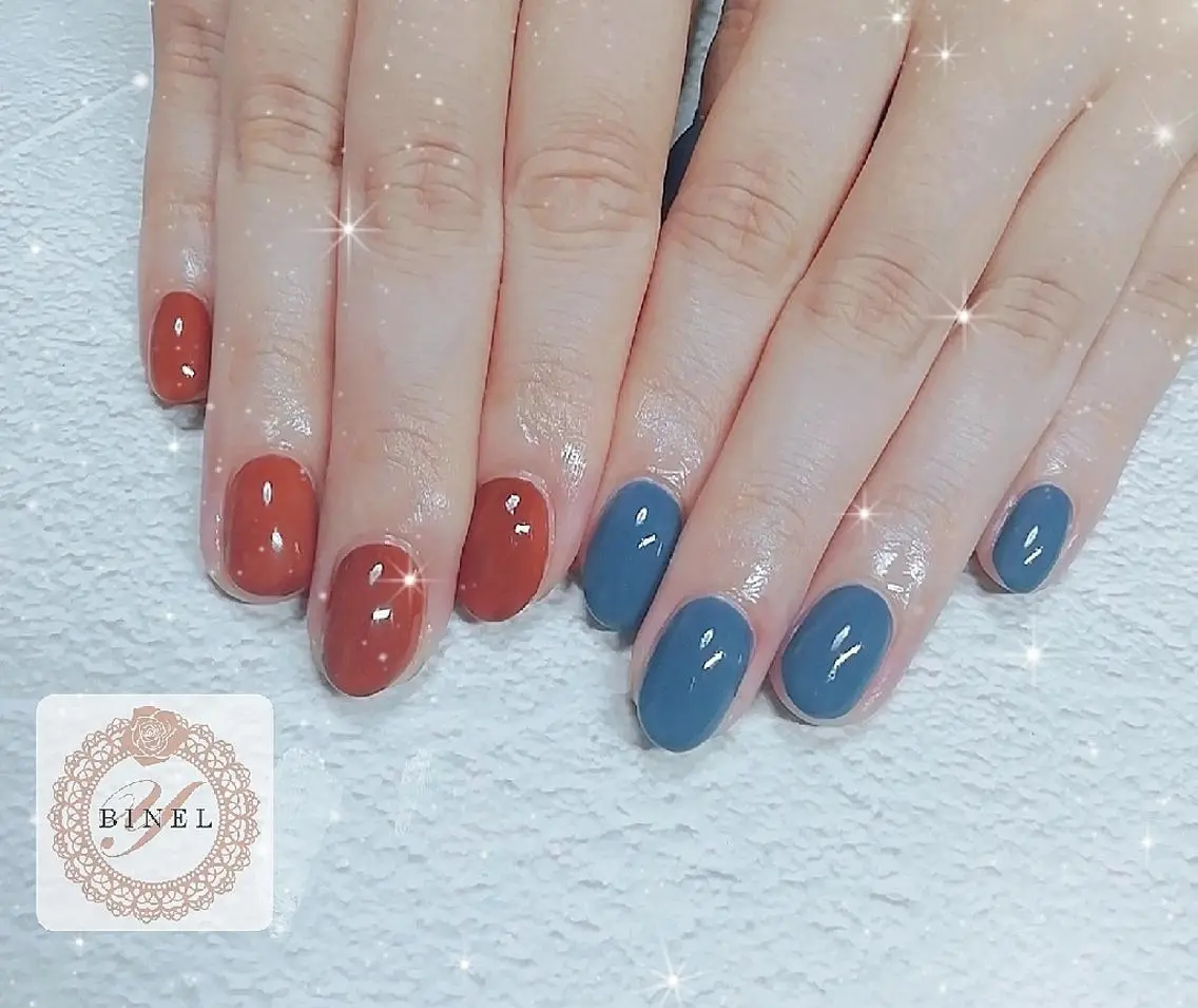 ネイル ワンカラーネイル ハンドネイル Nail Salon Y.BINELのネイルデザイン