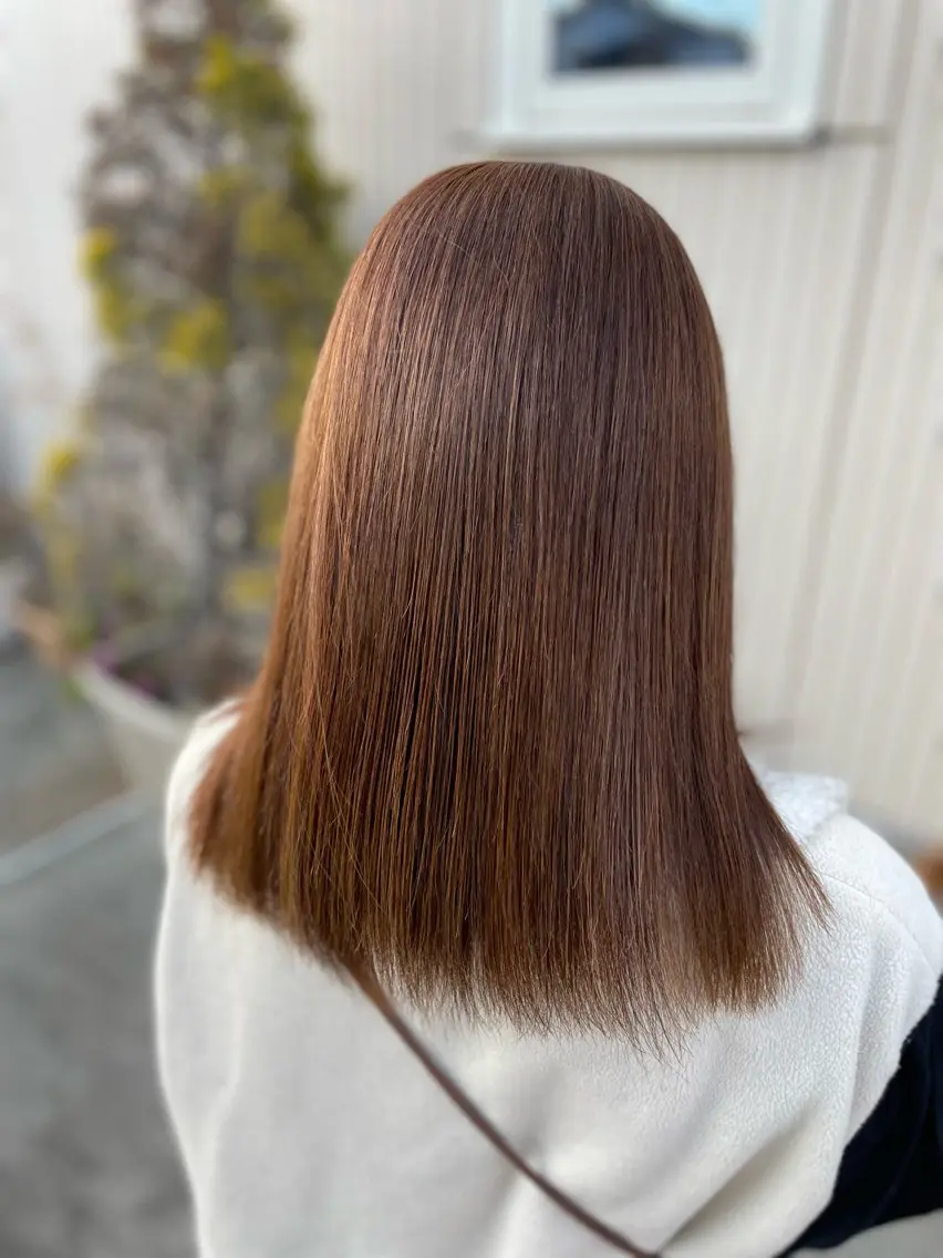 セミロング カラー ベージュカラー トリートメント ヘアカラー 大谷若葉/ ヘアーレクスアリーのヘアスタイル