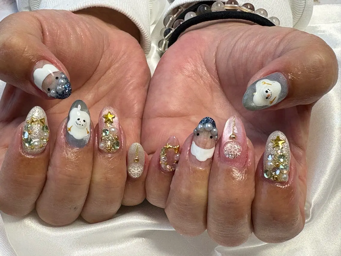 ネイル マグネットネイル ストーンネイル ハンドネイル nail ayacaのネイルデザイン