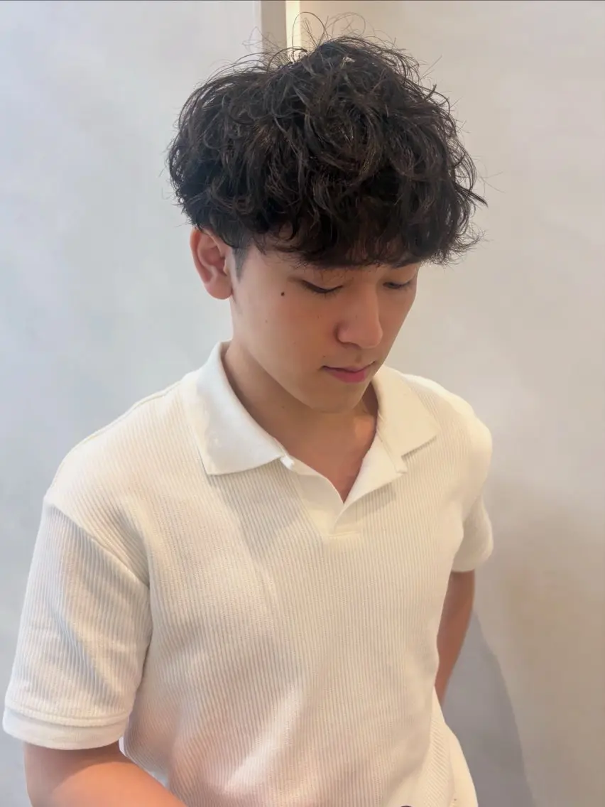 メンズ パーマ 可愛いstyling おしえます♡🌸冬桜のヘアスタイル