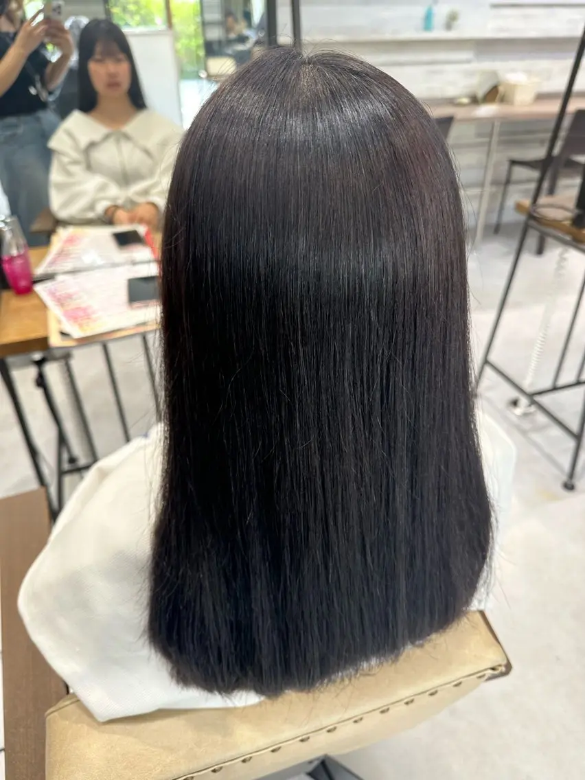 セミロング カラー ヘアカラー トリートメント ICHIKA/暖色 カラー / Wカラーのヘアスタイル