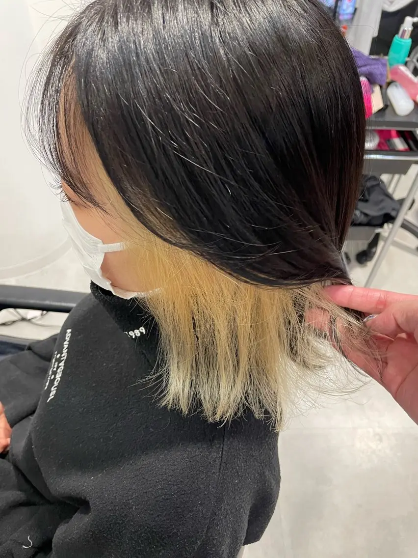 【平日限定クーポン】インナーカラー＋全体カラー＋ケアマスクの写真