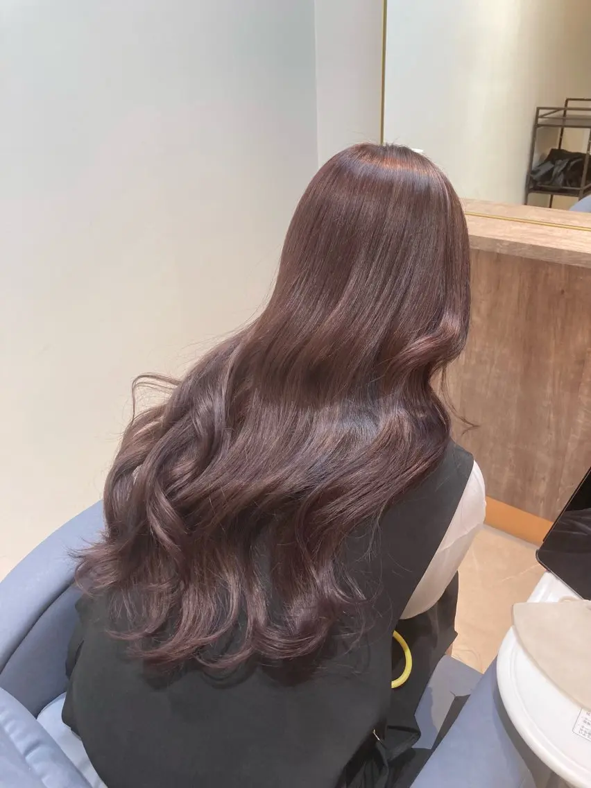 ロング カラー ブリーチ ピンクカラー ヘアカラー ピンクカラー🎀 米津 美佑のヘアスタイル