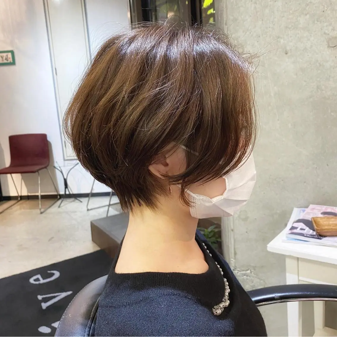 ショート パーマ ショートヘア トリートメント 美髪❣️縮毛矯正/ 髪質改善✨/山本のヘアスタイル