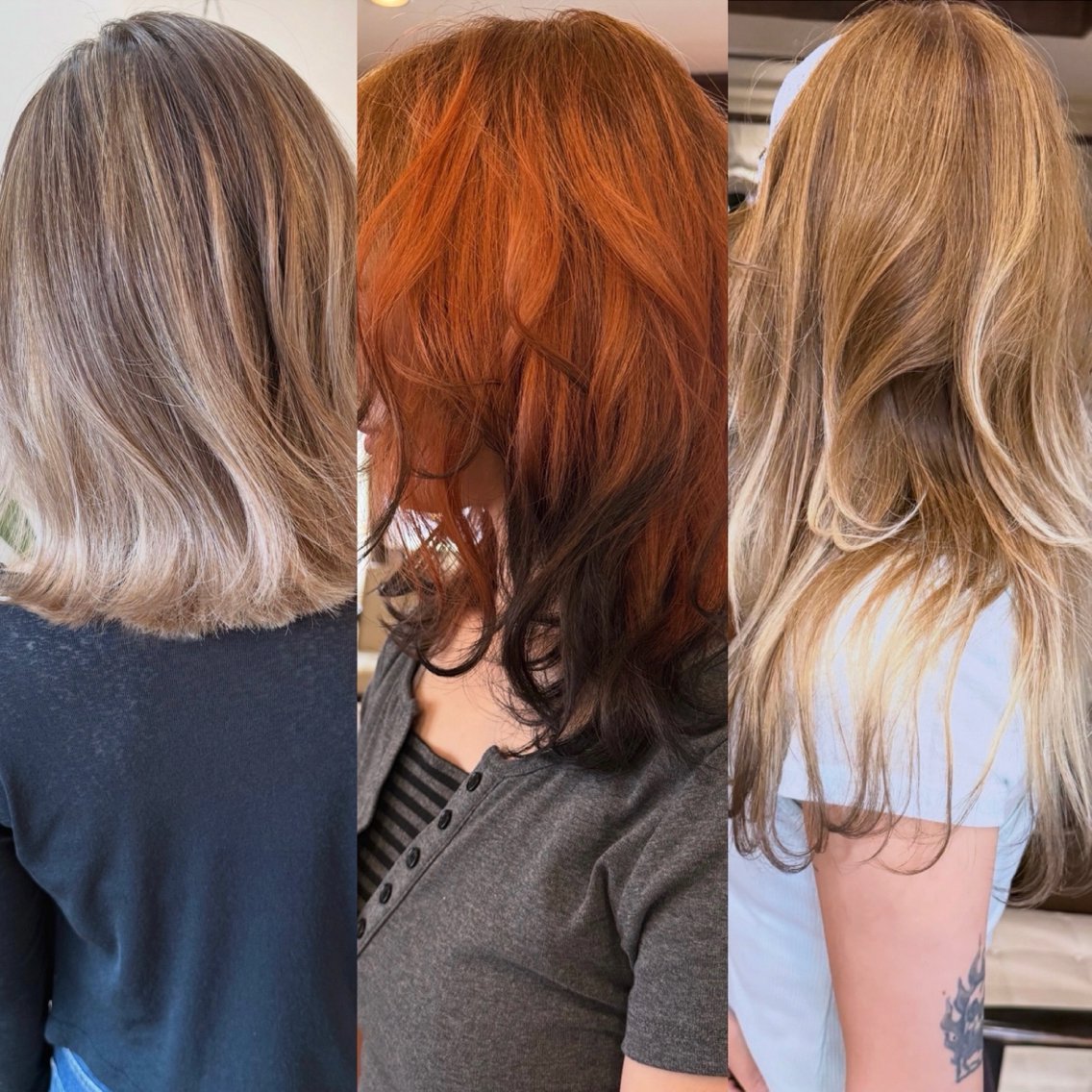 ミディアム カラー デザインカラー ヘアカラー トリートメント 田室和幸 河原町のヘアスタイル