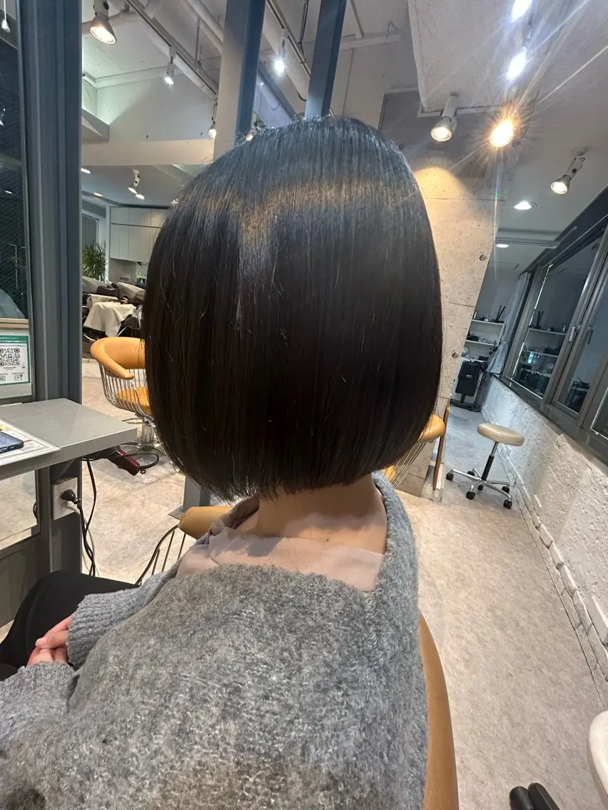 ショート カット 縮毛矯正 🫧艶感カラー /Ruu🫧のヘアスタイル
