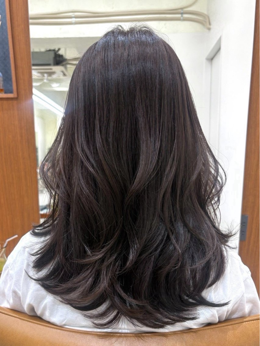 セミロング カラー ヘアアレンジ ヘアカラー 🫧透明感カラー/ Wカラー🫧namiのヘアスタイル