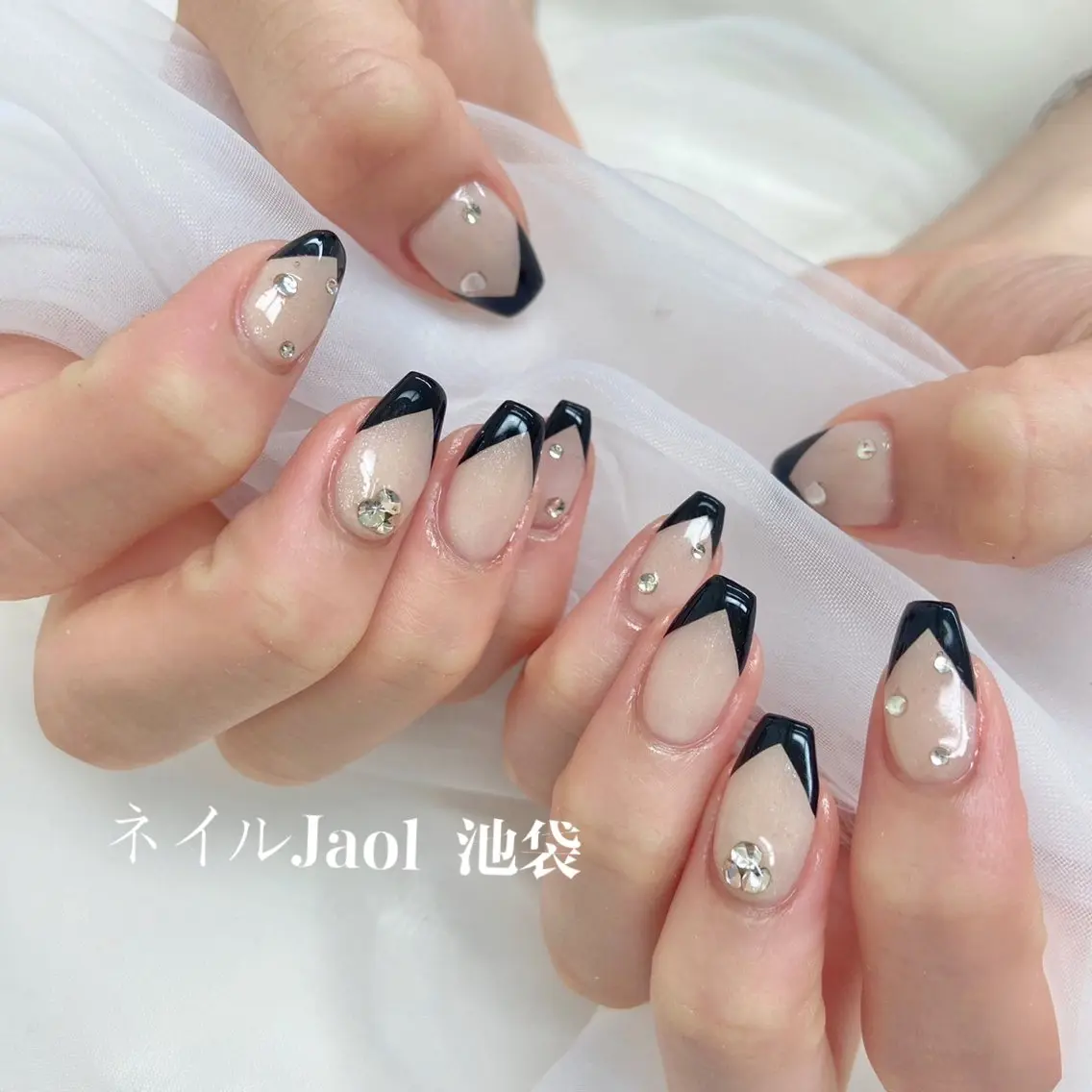 ミディアム ハンドネイル ネイルJaol 池袋のネイルデザイン