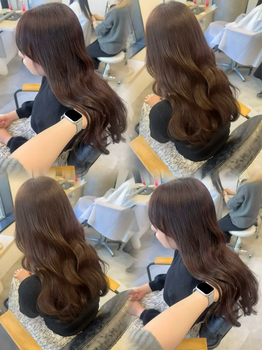 ロング カラー ヘアアレンジ Himawari♡ 柔らかいカラーのヘアスタイル