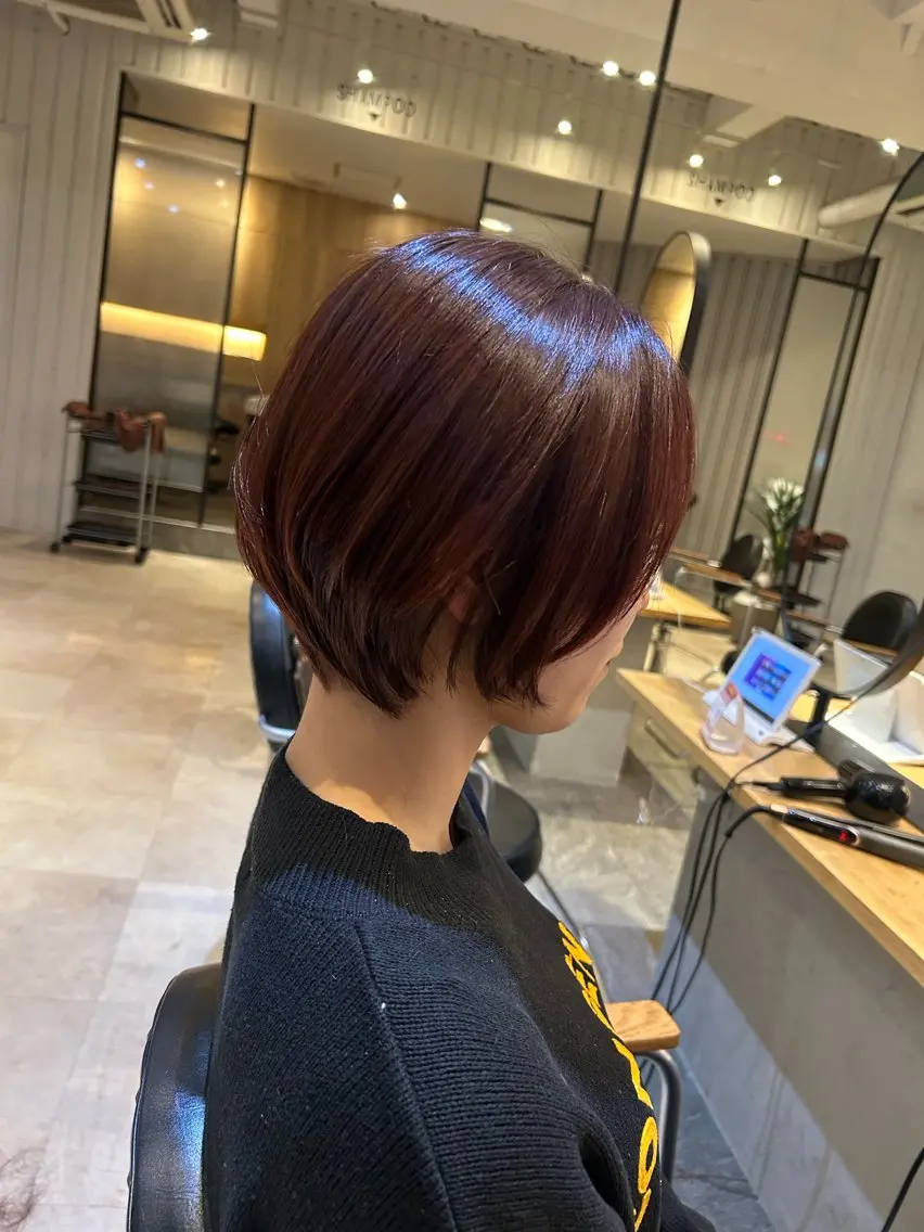 ショート カラー 🫧縮毛矯正🫧艶髪 門前仲町/HIROのヘアスタイル