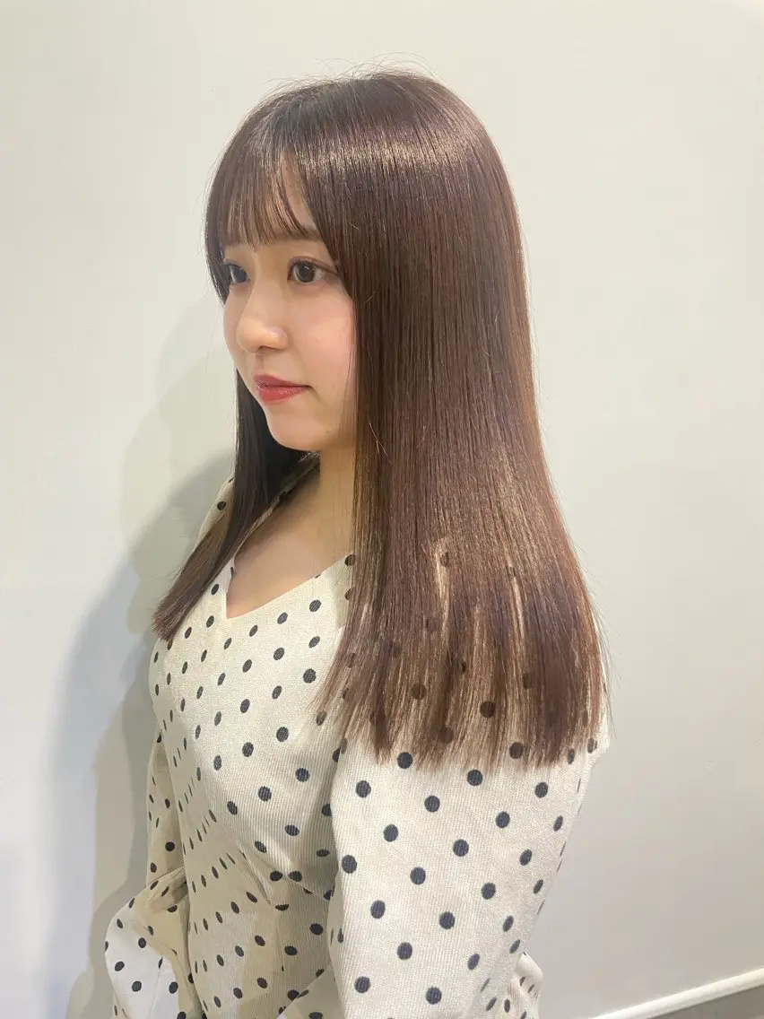 ミディアム カラー ヘアアレンジ ヘアカラー トリートメント ヘアセット 美髪/透明感/レイヤ ーTATSUKI☘️のヘアスタイル
