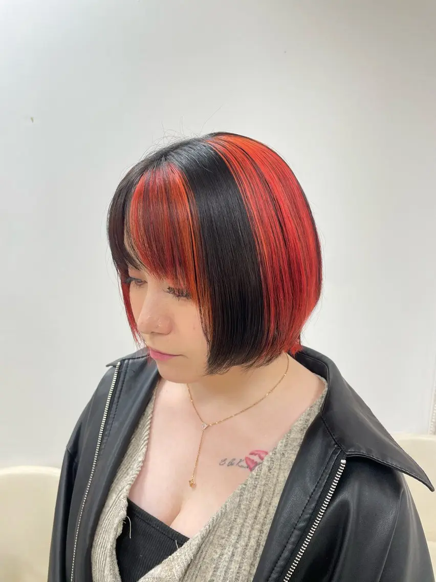 カラー ブリーチなしダブルカ ラー🎀透明感/AOのヘアスタイル