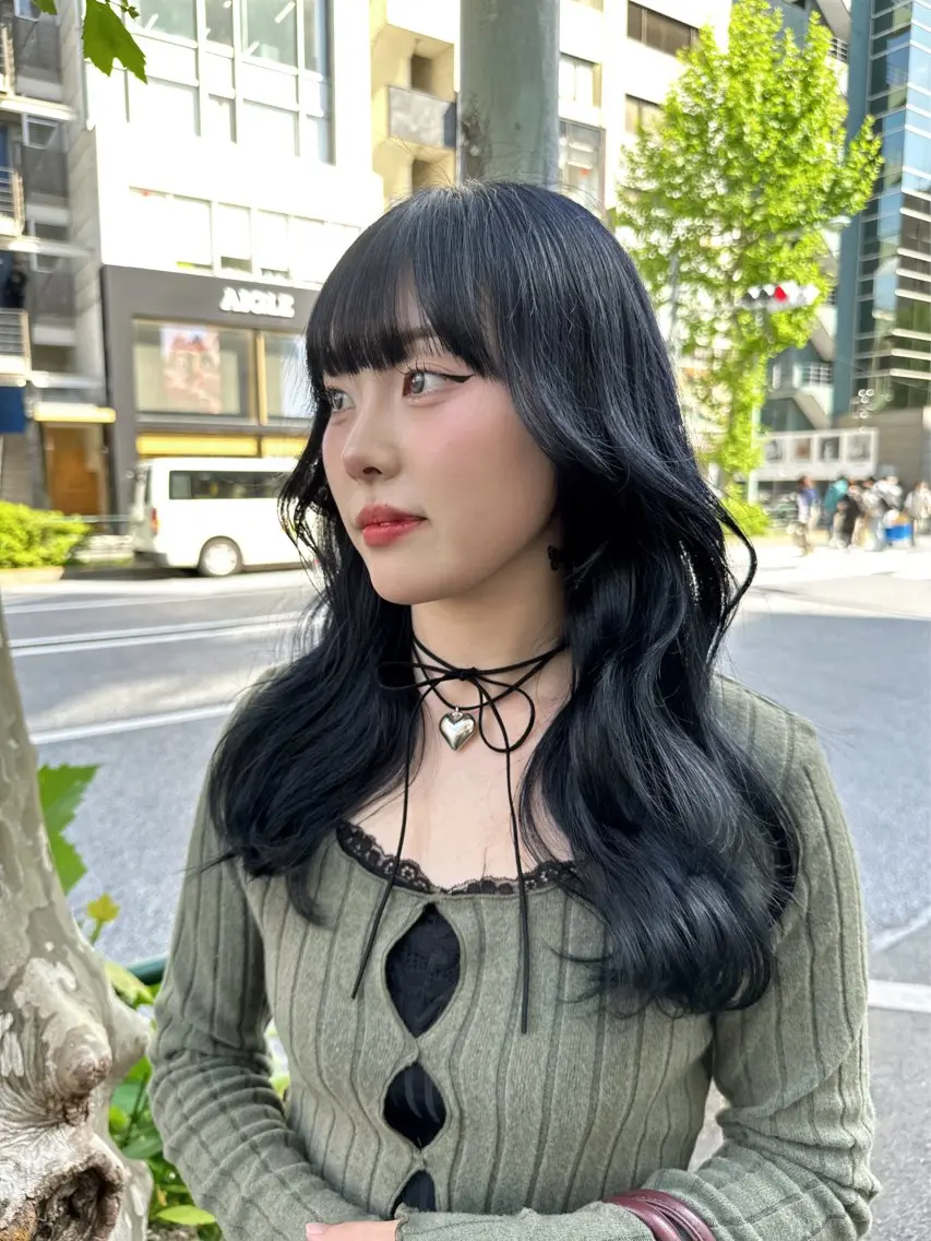 ロング ヘアカラー トリートメント 🦋韓国風カラー🦋 こうせい原宿のヘアスタイル