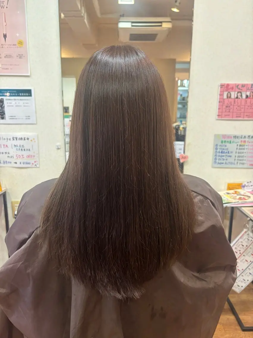 ワンカラー＋炭酸スパ＋ツヤツヤトリートメントの写真