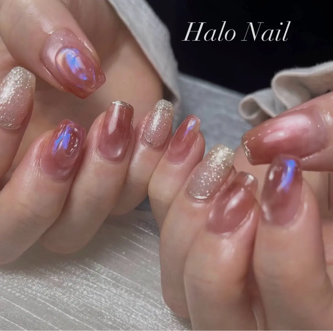 ネイル ハンドネイル Halo Nail 【ハロネイル】のネイルデザイン