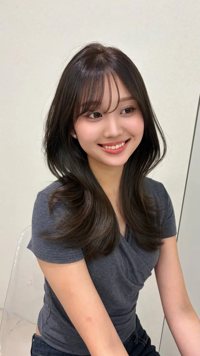 カラー ヘアカラー 上品ヘア✖️艶髪 𝑅𝐼𝐾𝑈のヘアスタイル