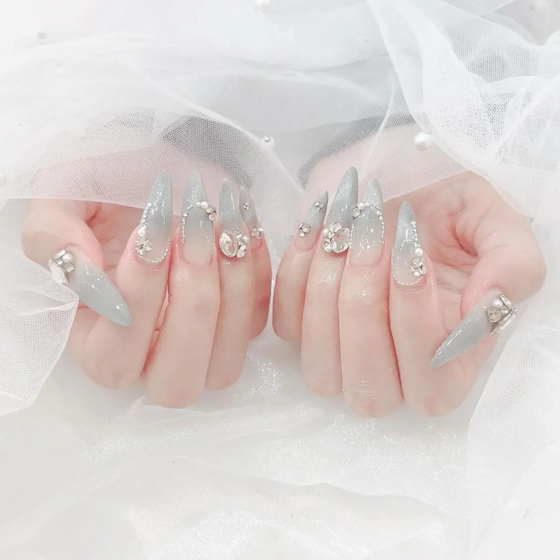 ネイル 韓国ネイル マグネットネイル 持ち込み ワンホンネイル ハンドネイル Yuri.nail studioのネイルデザイン