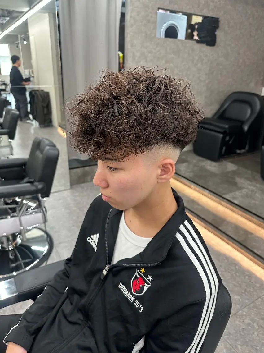 ショート パーマ メンズ メッシュパーマ支持率 ◎大宮/隼也のヘアスタイル