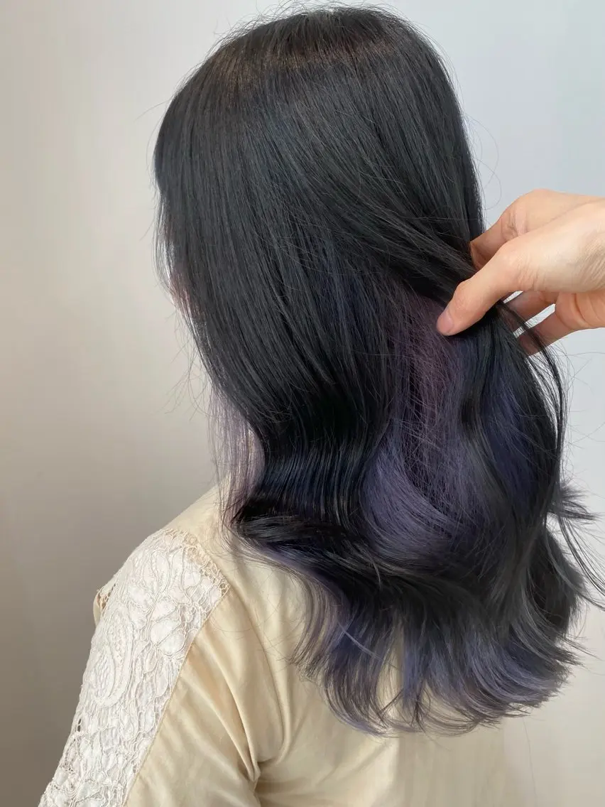ロング カラー パーマ ヘアアレンジ ベージュカラー ブリーチ 透明感カラー グレージュ ラベンダーカラー 中顔面短縮カット🪽 レイヤー🥀コウヘイのヘアスタイル