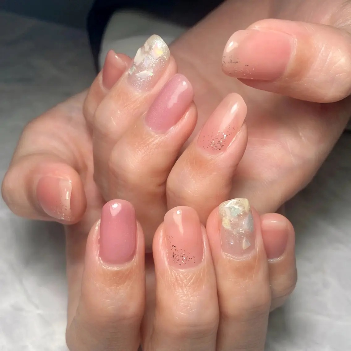 ネイル ピンク ハンドネイル 藤村 くるみのネイルデザイン