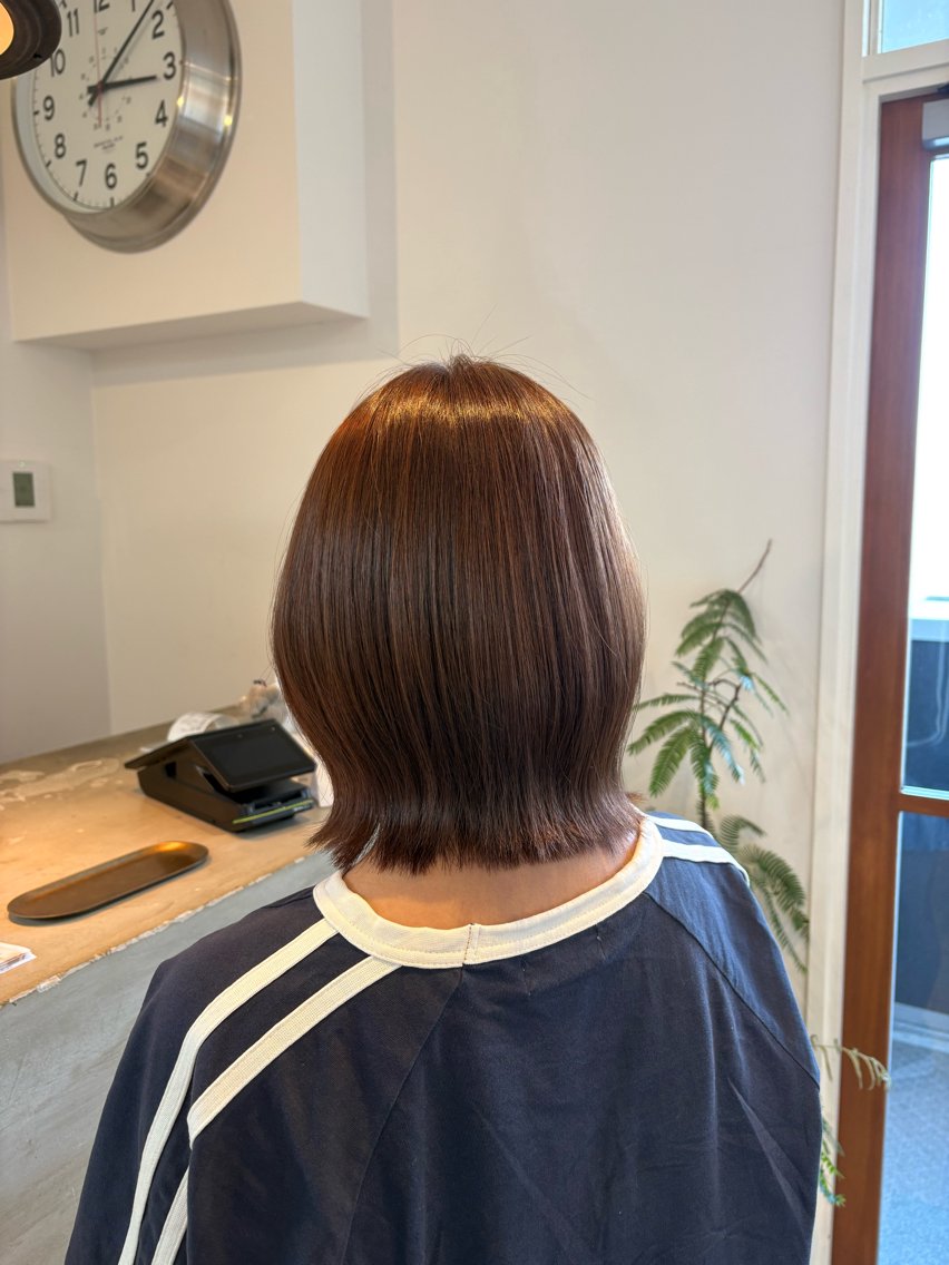 ミディアム カラー ヘアカラー 安部 美里のヘアスタイル