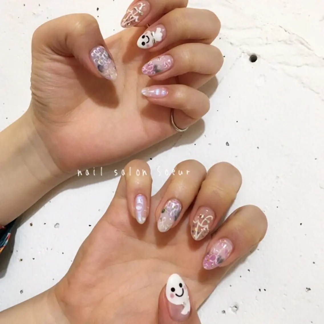 ネイル アートネイル ジェルネイル 持ち込み ハンドネイル nail salon Soeurのネイルデザイン