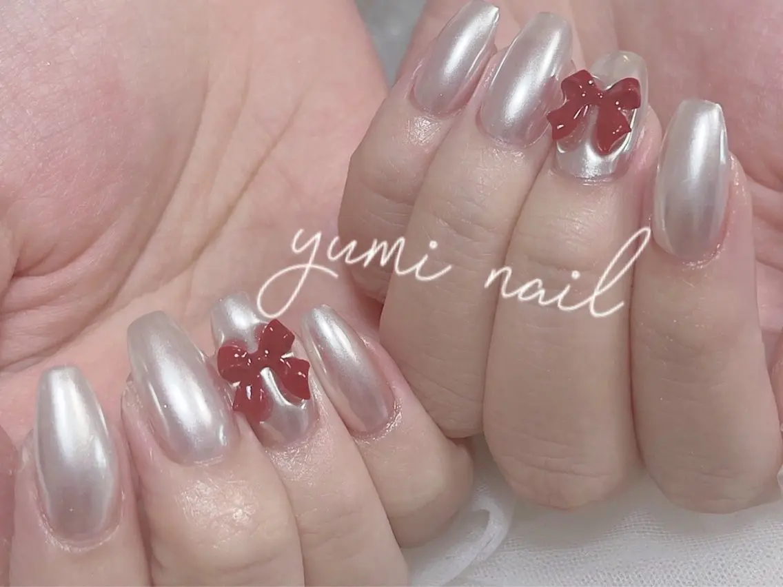 ネイル ハンドネイル 𝐲𝐮𝐦𝐢🎀 長さ出しデザイン専門のネイルデザイン