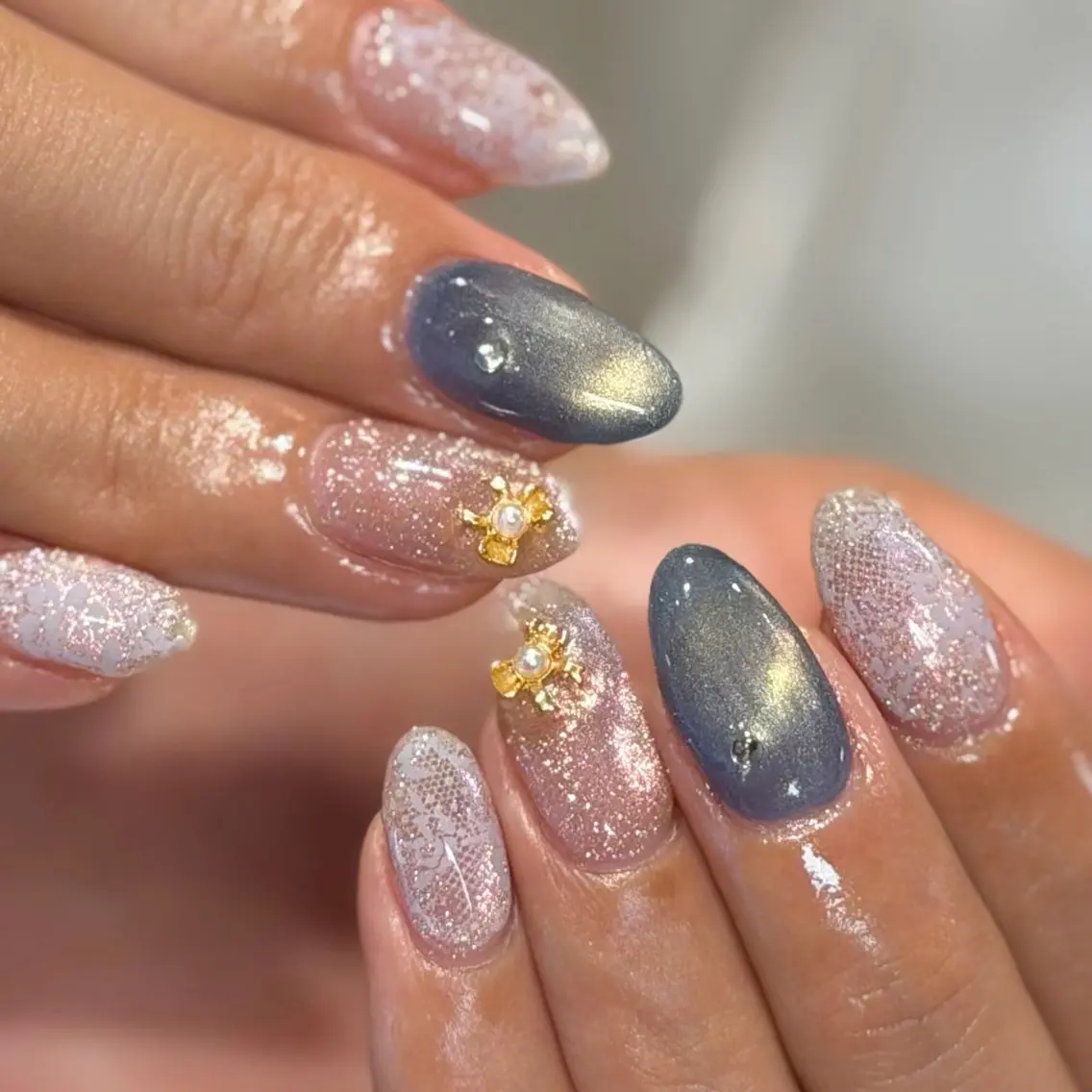 ネイル yume 🎀大人ガーリー🎀のネイルデザイン